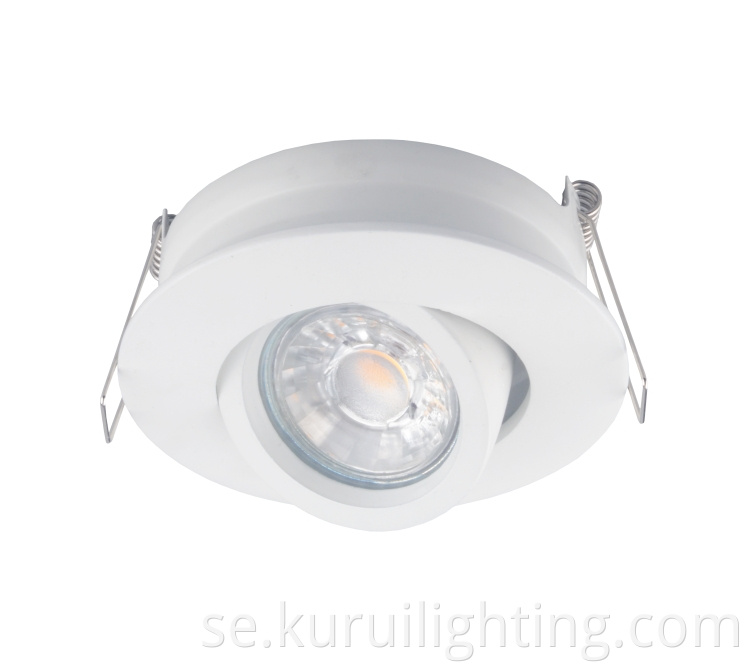 Anti-Glase Spotlight Cob Embedded Downlight vardagsrum Huvudljusbelysning LED-takljus